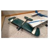 vintage handcrafted airplanes with toolbox used for repairs