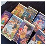 Collection of Walt Disney VCR tapes
