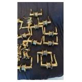 shiny brass easy open door handles for interior doors