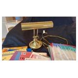 piano lamp and sheet music for your enjoyment
