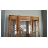 Drexel Heritage Display Cabinet with glass shelves and storage underneath