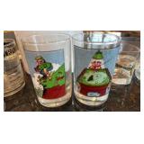 Bar glasses and ice bucket