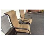 two patio chairs