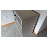 Steelcase Office quality two shelf open metal cabinet