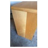 Solid three drawer dresser, light oak color