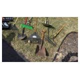 Arsenal of garage and garden tools