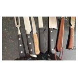knife collection, cut things of all sizes and shapes