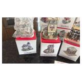 The Americana figurine collection along with the pewter collection in boxes
