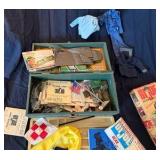 vintage GI Joe doll, clothes, and case