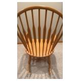 blonde oak solid rocking chair