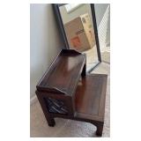 Drexel bed, steps or table topper along with a wonderful Antique mirror