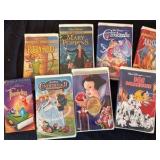 Collection of Walt Disney VCR tapes