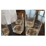 Bar glasses and ice bucket