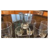 Collection of Fun Beer glasses and a pitcher