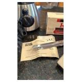 Rival blender, Regal electric knife, and Brawn coffee maker