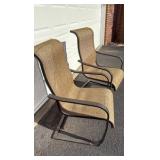 two patio chairs