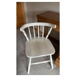 three drawer Oak style desk with chair