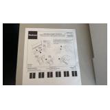 Steelcase two drawer file cabinet with lock and