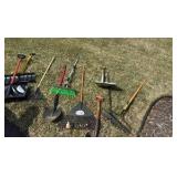 Arsenal of garage and garden tools