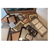 Collection of picture, frames of all sizes and shapes
