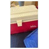 Great picnic collection with a picnic pack, an igloo cooler and a Coleman cooler