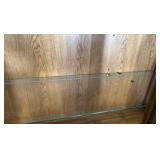 Drexel Heritage Display Cabinet with glass shelves and storage underneath