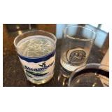 Bar glasses and ice bucket