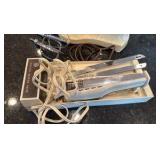 Sun beam Deluxe master mixer with dough hooks plus a GE electric slicing knife