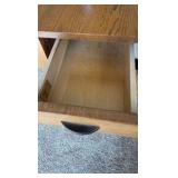 handmade oak table by A. A. LAUN in Keil, Wisconsin.