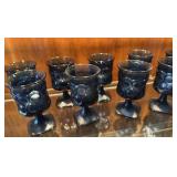 Noritake Spotlight Blue goblets