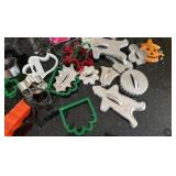 vintage cookie cutters, cake, decorating embellishments, and a great cookie book