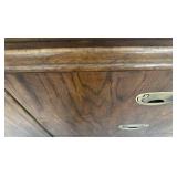 Drexel Heritage Display Cabinet with glass shelves and storage underneath
