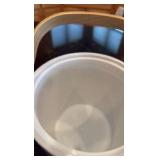 Bar glasses and ice bucket