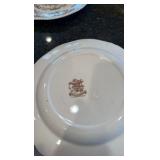 set a four Apple Blossom labeled decorative plates made in Ridgeways England