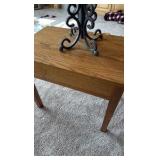 handmade oak table by A. A. LAUN in Keil, Wisconsin.