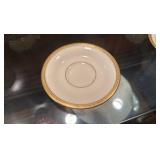 Wedgewood embossed Queensway round platter and nine Syracuse, Wayne, China demitasse cups