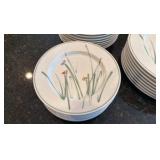 Metro sketchbook Mikasa Dishes with Wildflowers on them designed by  Bob Van Alan
