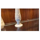Belleek clock and vase. Lenox vase.