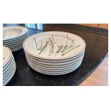 Metro sketchbook Mikasa Dishes with Wildflowers on them designed by  Bob Van Alan