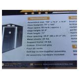 Landhoner Metal Storage Shed 6' x 8'