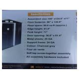 Landhoner Metal Storage Shed 8' x 10'