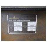 Landhoner Mini Skid Steer Mount Plate