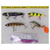 (4) Musky Lures