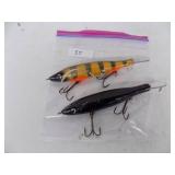 (2) Musky Lures – Glide Bait – 10'