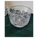 Crystal Cut Glass Bowls - Starburst Pattern