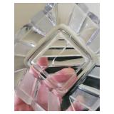 Assorted Clear Crystal Glass Dishes with Lids - Square & Rectangular Candy Dishes