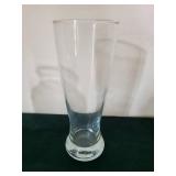 Clear Glass Vases - Assorted Tall & Bulbous Styles (Lot of 5)