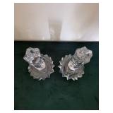 Crystal Five-Arm Candelabrum with Diamond-Cut Facets