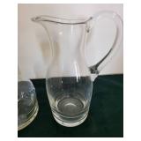 Three-Piece Clear Glass Decanter Set with Stopper