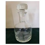 Three-Piece Clear Glass Decanter Set with Stopper